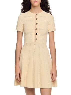 Milou Floral Knit Short Dress